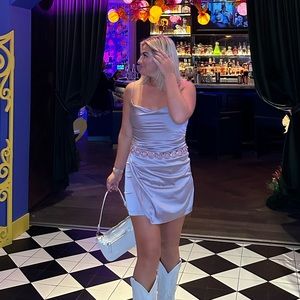 Molly Green Lavender Mini Dress